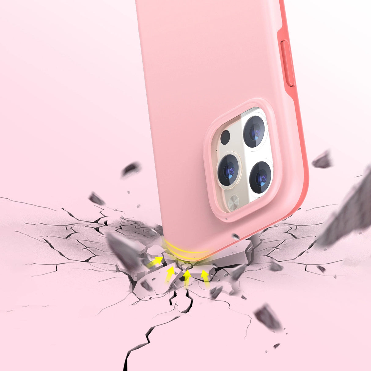Choetech MFM Anti-drop case Made For MagSafe til iPhone 13 Pro pink (PC0113-MFM-PK)
