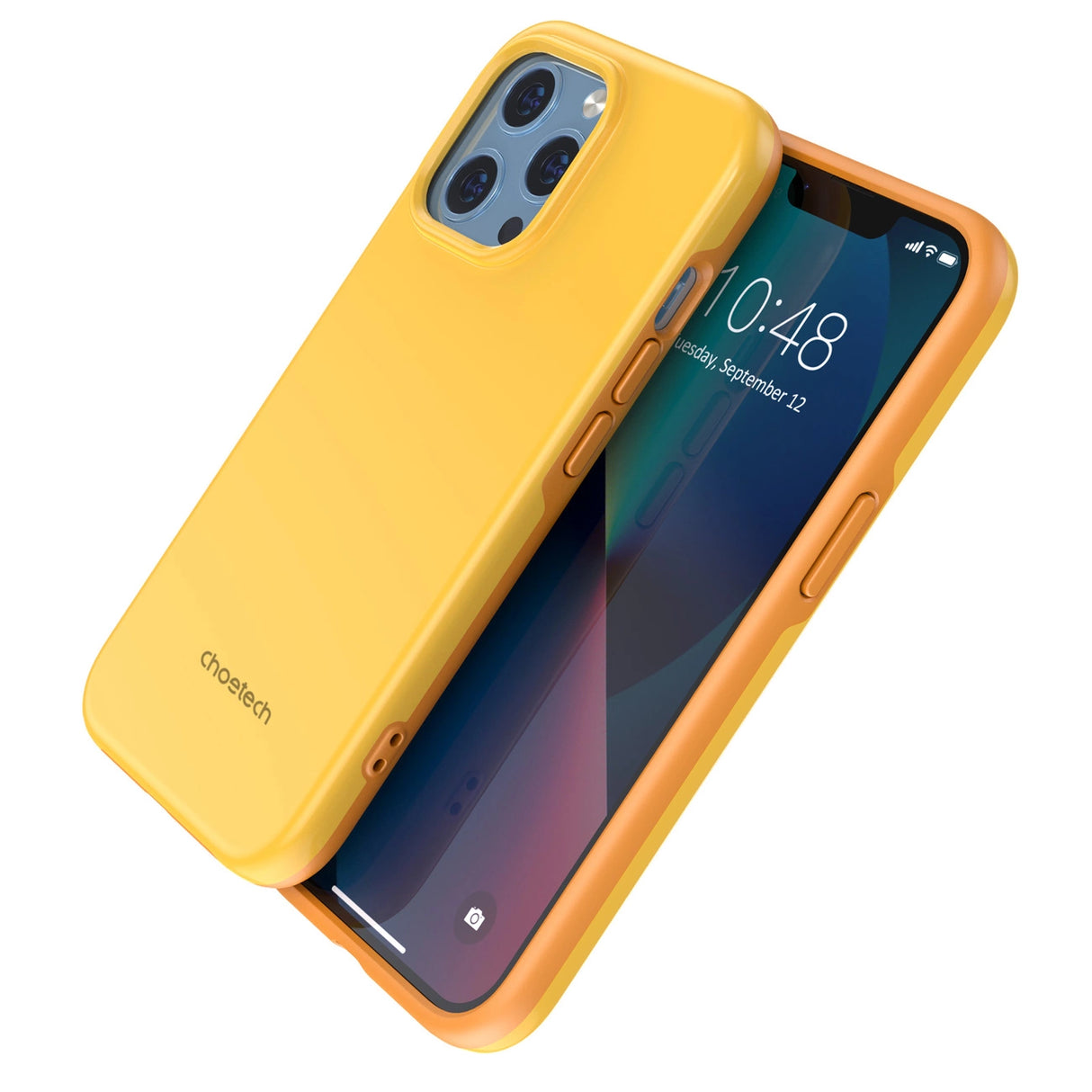 Choetech MFM Anti-drop case Made For MagSafe til iPhone 13 Pro orange (PC0113-MFM-YE)