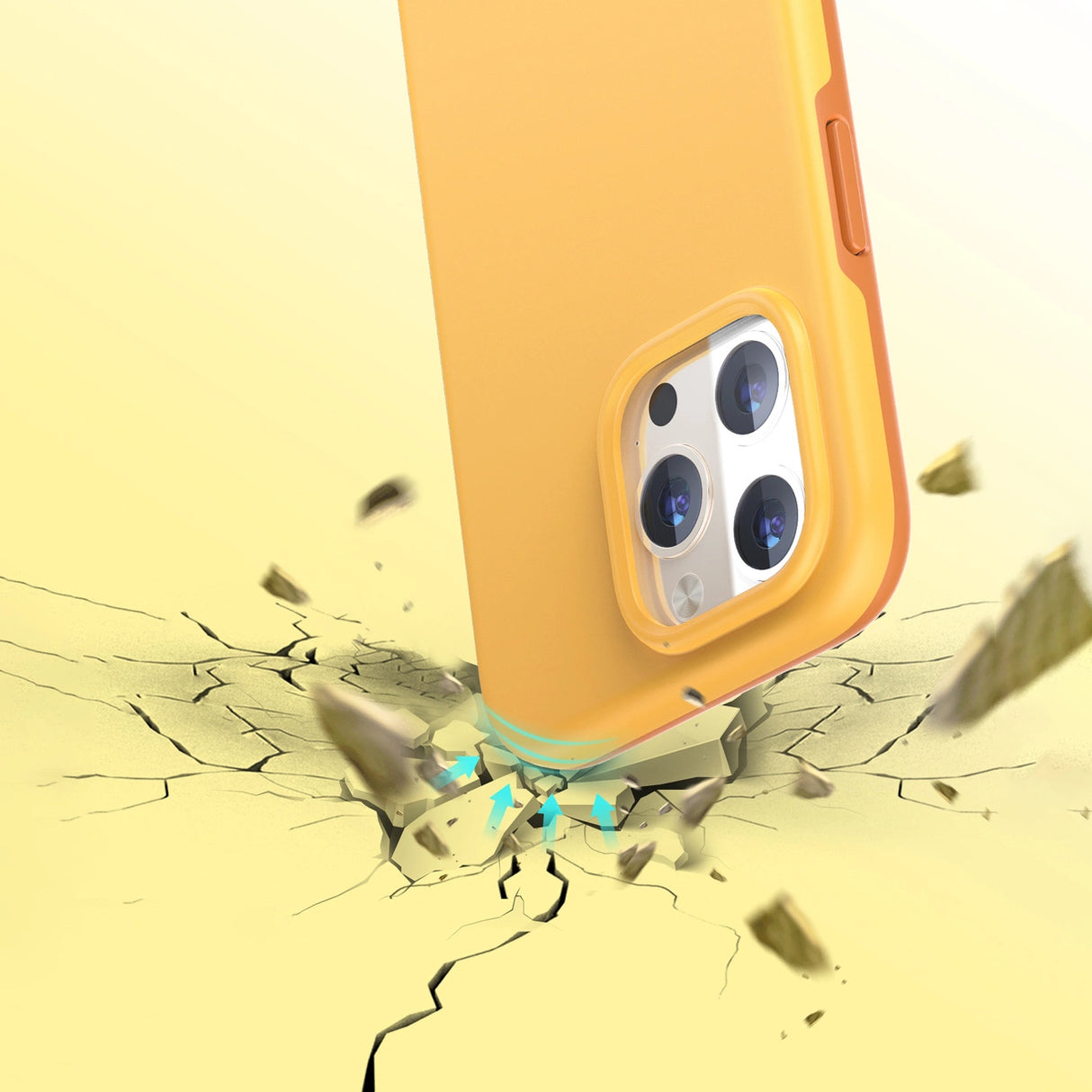 Choetech MFM Anti-drop case Made For MagSafe til iPhone 13 Pro orange (PC0113-MFM-YE)