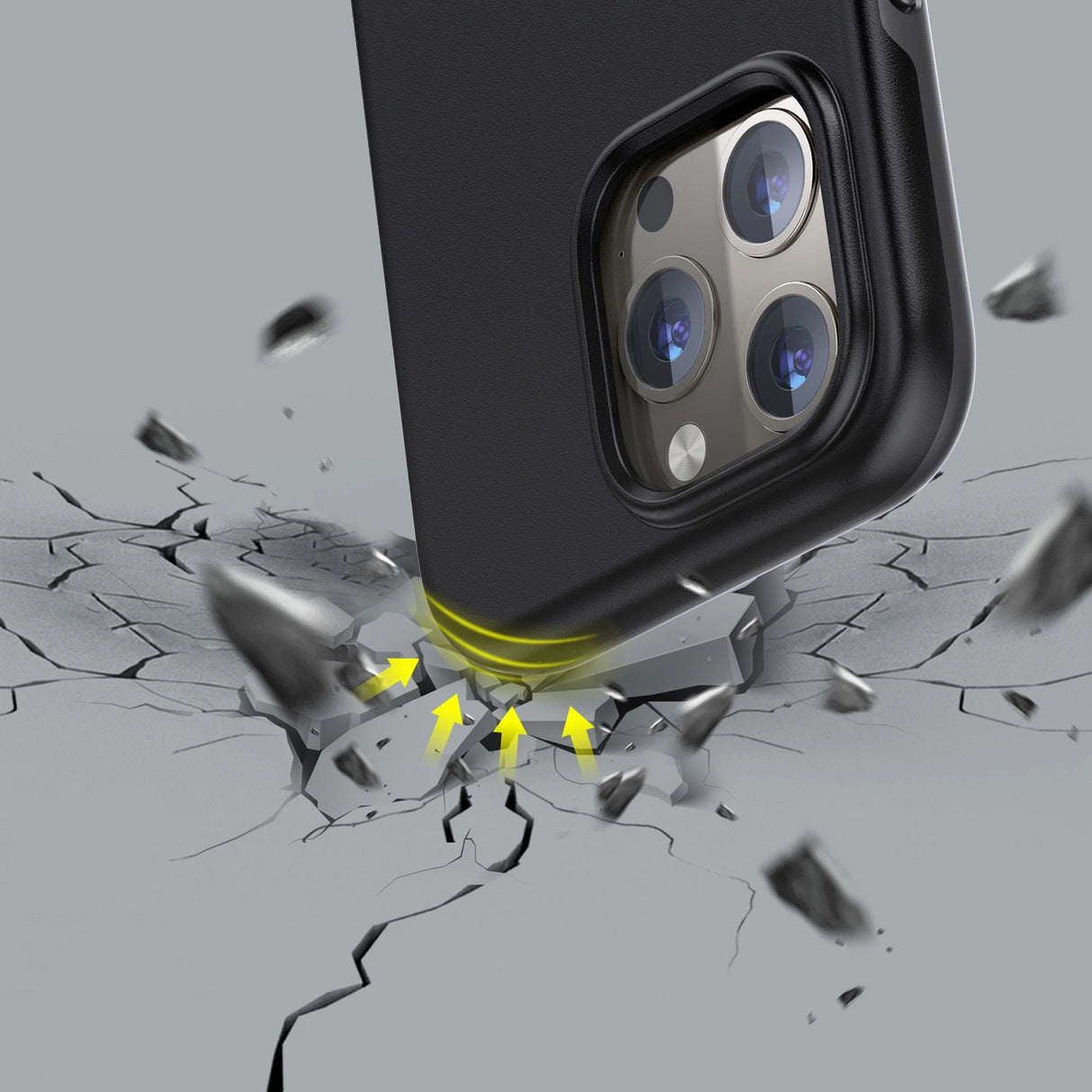Choetech MFM Anti-drop Case Cover til iPhone 13 Pro Max sort (PC0114-MFM-BK)