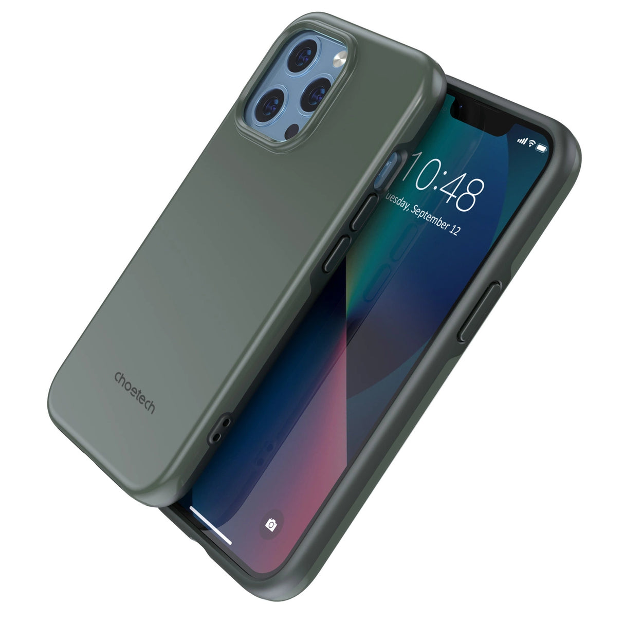 Choetech MFM Anti-drop Case Cover til iPhone 13 Pro Max grøn (PC0114-MFM-GN)