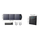 Choetech SC008 solopladning 120W DC / USB-C / 2x USB-A - sort