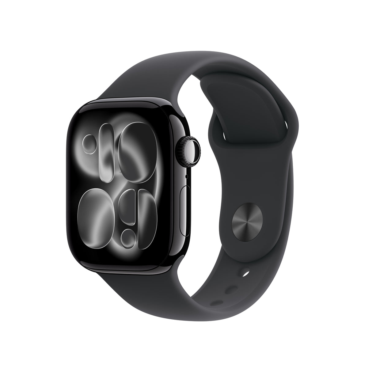 Apple Watch Series 11 GPS 42mm Jet Black Aluminium Case with Black Sport Band - M/L