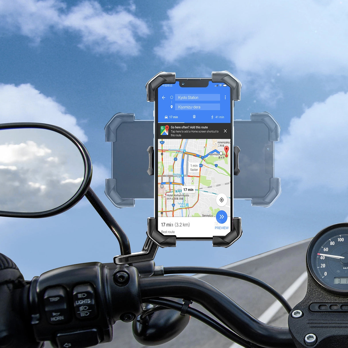 Joyroom motorcykel telefonholder sort (JR-ZS288-m)