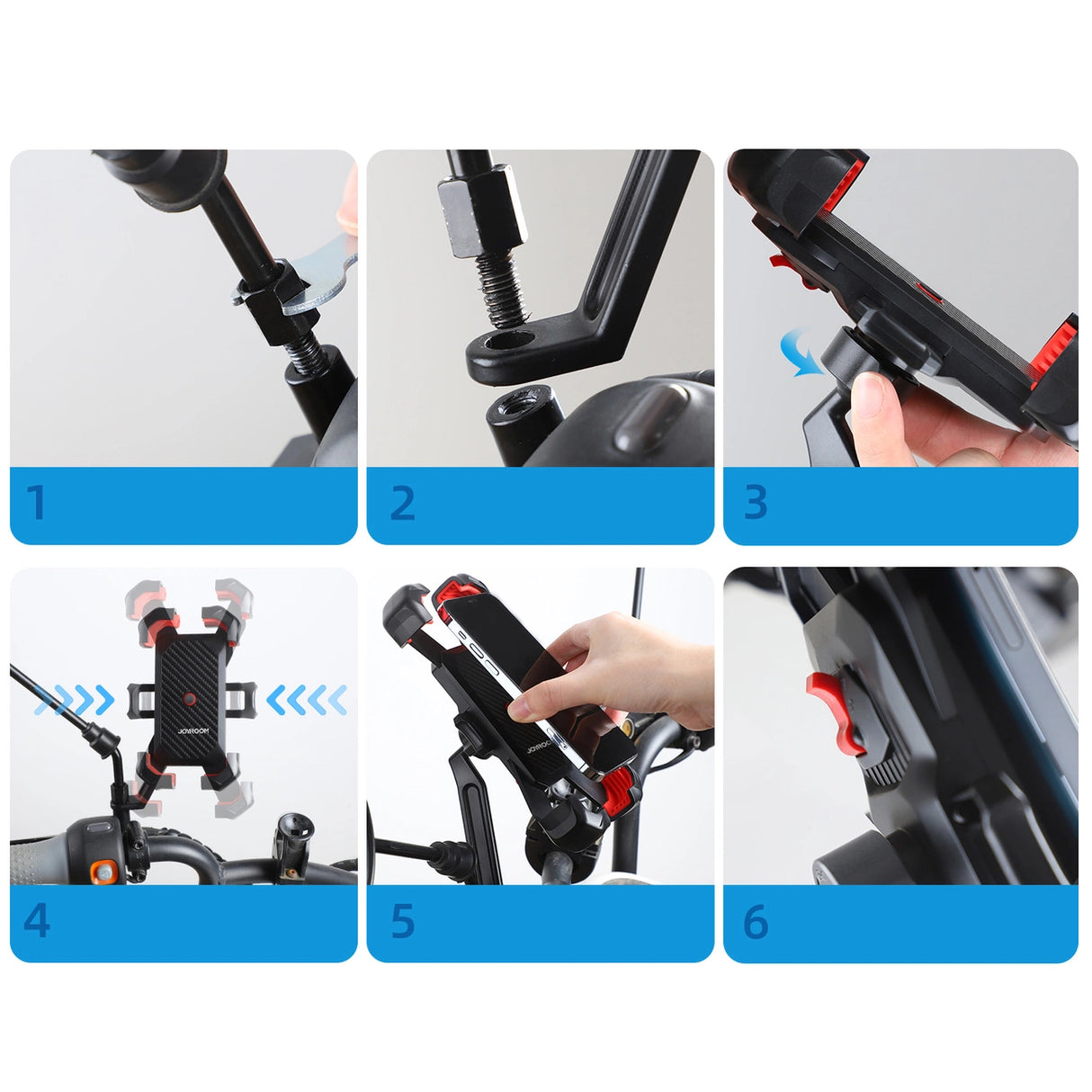 Joyroom motorcykel telefonholder sort (JR-ZS288-m)