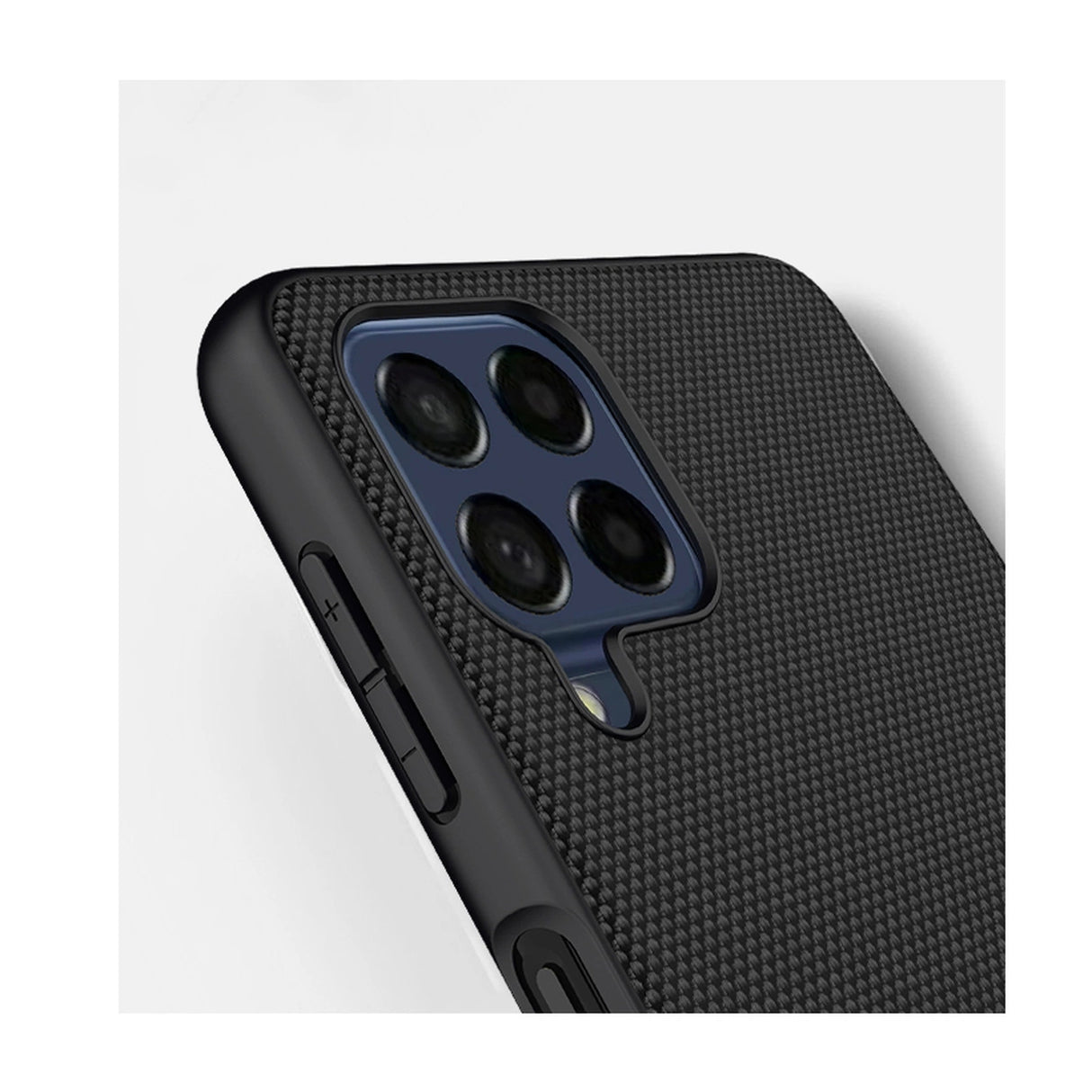 Nillkin Textured Case holdbar forstærket kuffert med gel ramme og nylon tilbage til Samsung Galaxy M53 5G sort