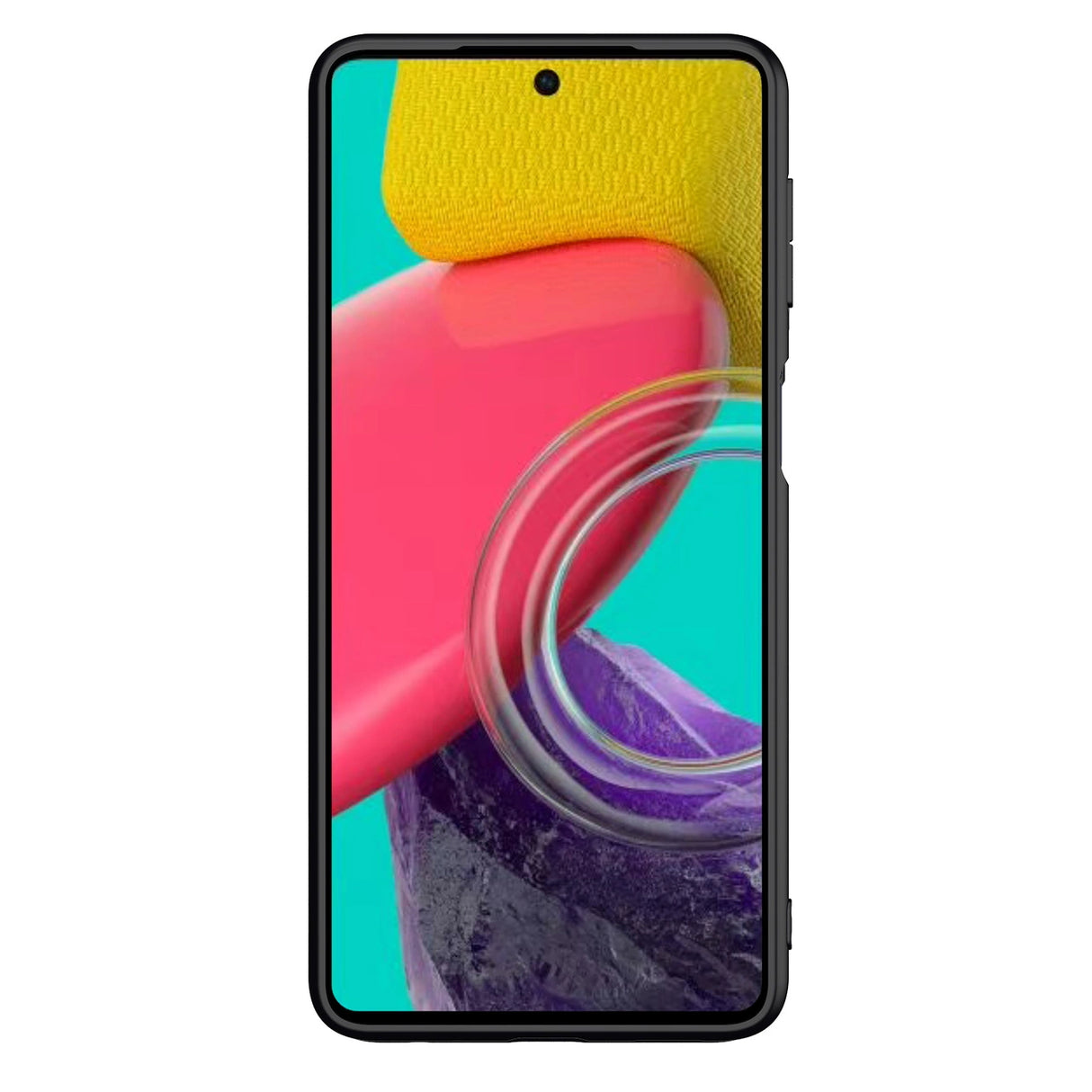 Nillkin Textured Case holdbar forstærket kuffert med gel ramme og nylon tilbage til Samsung Galaxy M53 5G sort