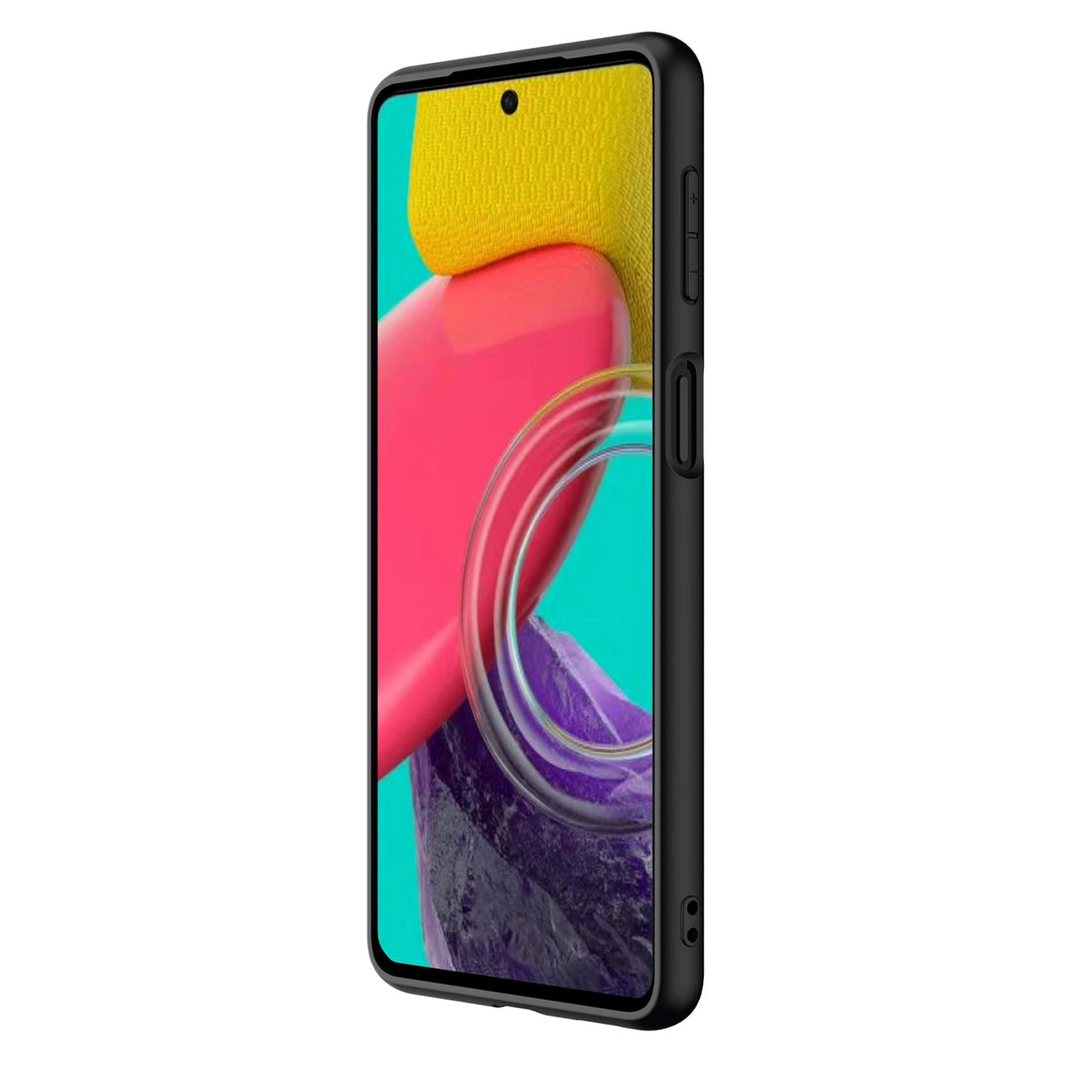 Nillkin Textured Case holdbar forstærket kuffert med gel ramme og nylon tilbage til Samsung Galaxy M53 5G sort