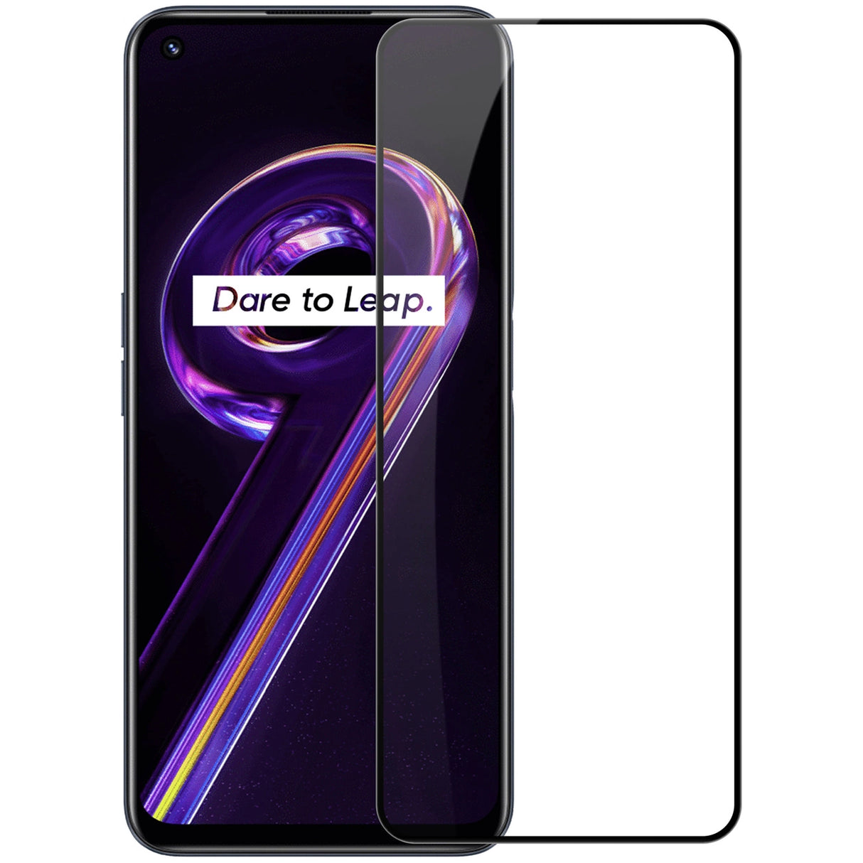 Nillkin CP+PRO ultra-tynt helskærms hærdet glas med 0,2 mm ramme 9H Realme 9 Pro sort