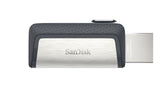 SanDisk Ultra Dual Drive USB Type-C USB-nøgle 32 GB USB Type-A / USB Type-C 3.2 Gen 1 (3.1 Gen 1) Sort, Sølv