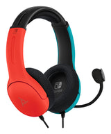 PDP LVL40 Headset Ledningsført Spil Sort, Blå, Rød