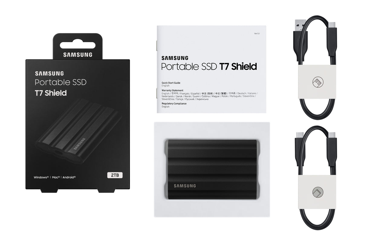 Samsung MU-PE2T0S 2 TB USB Type-C 3.2 Gen 2 (3.1 Gen 2) Sort