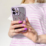 Design Case for iPhone 12 Pro Max blomsterhylster mørkblå
