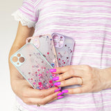 Design Case for iPhone 12 Pro Max blomsterhylster mørkblå