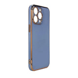Lighting Color Case for Samsung Galaxy A12 5G guld ramme gel cover blå