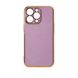 Lighting Color Case for Xiaomi Redmi Note 11 gel cover med guld ramme lilla