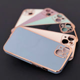 Lighting Color Case for Xiaomi Redmi Note 11 gel cover med guld ramme lilla