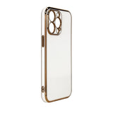 Lighting Color Case for Samsung Galaxy A13 5G guld ramme gel cover hvid