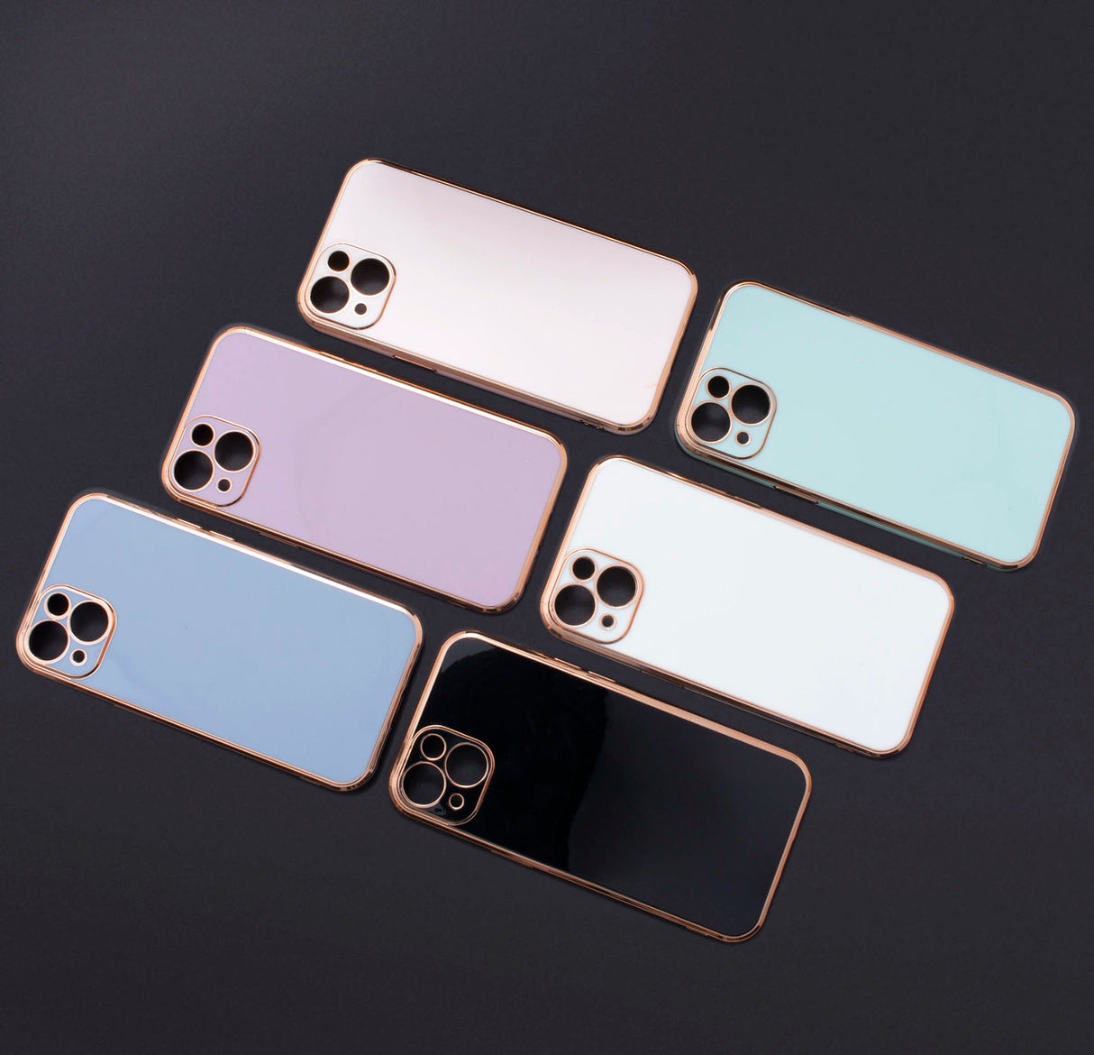 Lighting Color Case for Samsung Galaxy A13 5G guld ramme gel cover hvid