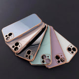Lighting Color Case for Xiaomi Redmi Note 11 gel cover med guldramme hvid