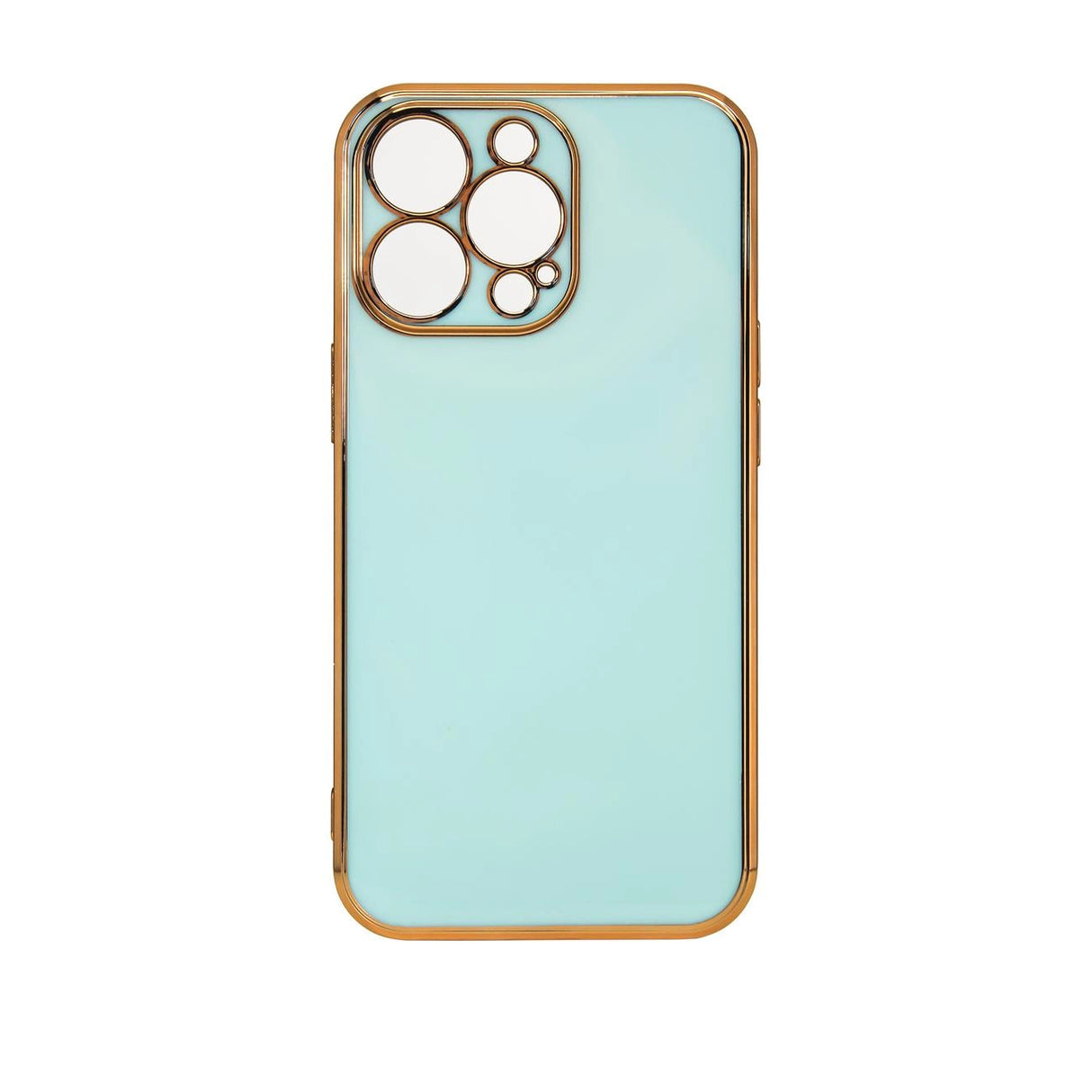 Lighting Color Case til Xiaomi Redmi Note 11 gel cover med guldramme mint
