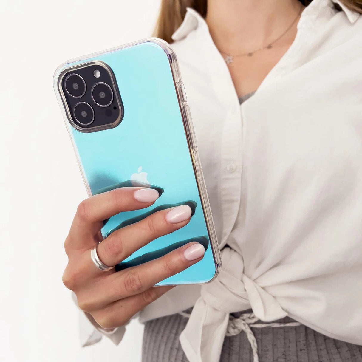 Aurora Case for Samsung Galaxy A12 5G Neon Gel Cover Blå