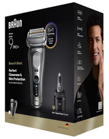Braun Series 9 Pro+ 9675cc Folie shaver Trimmer Grå, Sølv