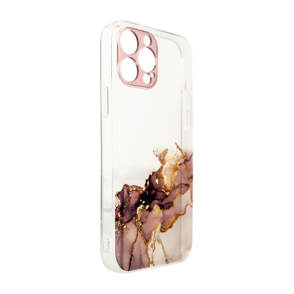 Marmorkasse til Xiaomi Redmi Note 11 Gel Cover Marmorbrun