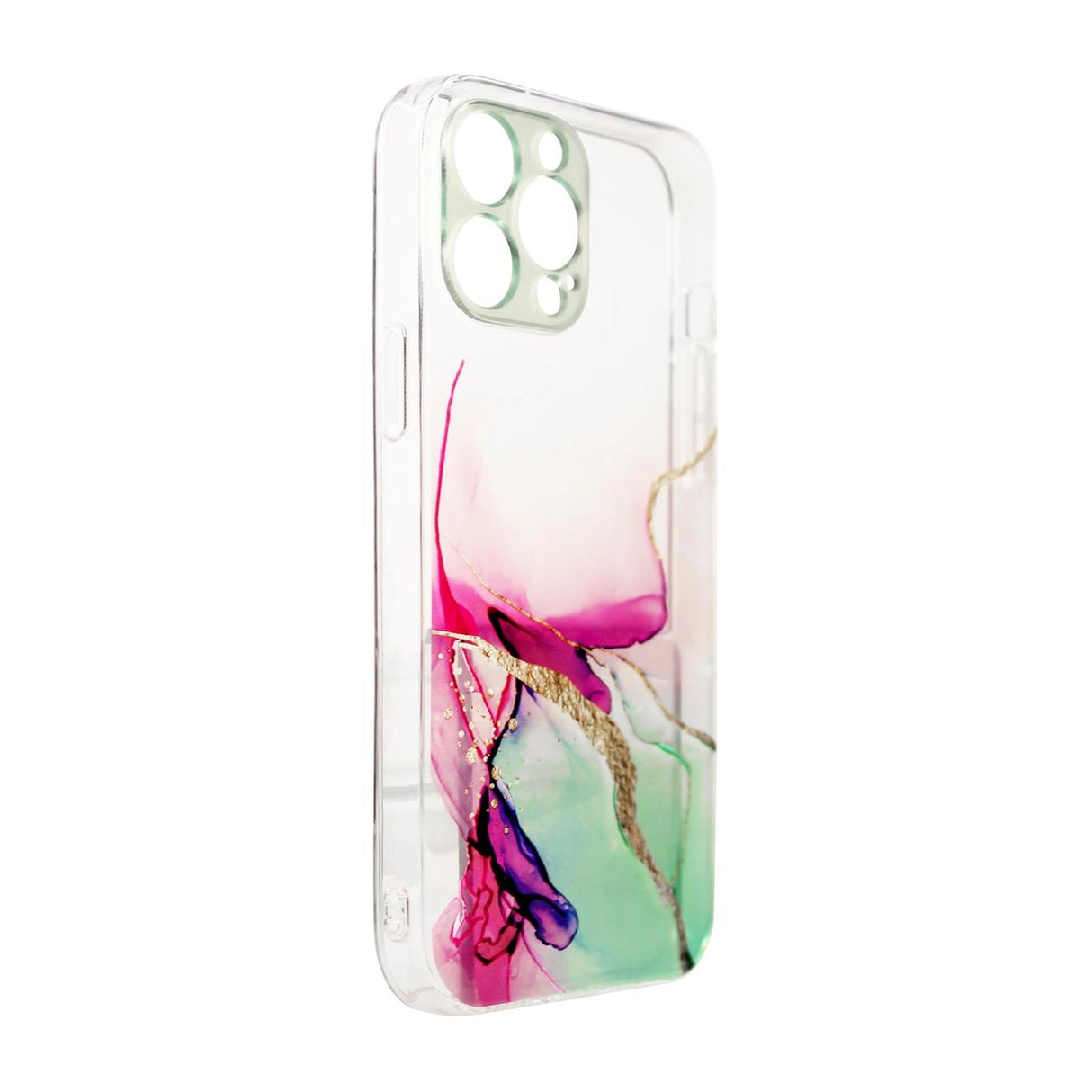 Marmor Case til iPhone 12 Pro Max Gel Cover Mint Marmor