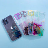 Marble Case Cover til Samsung Galaxy A12 5G Gel Cover Marble Blue