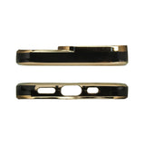 Fashion Case Case til Samsung Galaxy A12 5G Gold Frame Gel Cover Sort