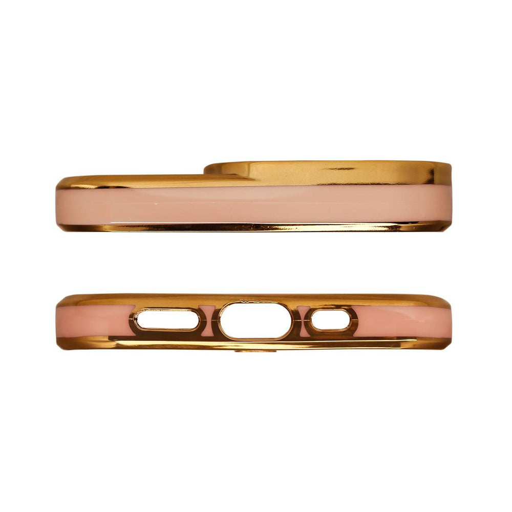 Fashion Case Case til Samsung Galaxy A12 5G Guldramme Gel Cover Guld