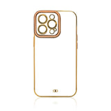Fashion Case Case til Samsung Galaxy A12 5G Guldramme Gel Cover Guld