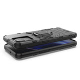 Ring Armor pansrede hybrid case cover + magnetisk holder til OnePlus Ace sort