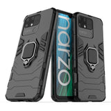 Ring Armor robust hybrid case cover + magnetisk holder Realme Narzo 50A sort