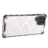 Honeycomb case pansret cover med en gel ramme til Samsung Galaxy M53 5G gennemsigtig