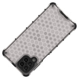 Honeycomb case pansret cover med en gel ramme til Samsung Galaxy M53 5G gennemsigtig