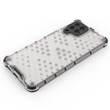 Honeycomb case pansret cover med en gel ramme til Samsung Galaxy M53 5G sort