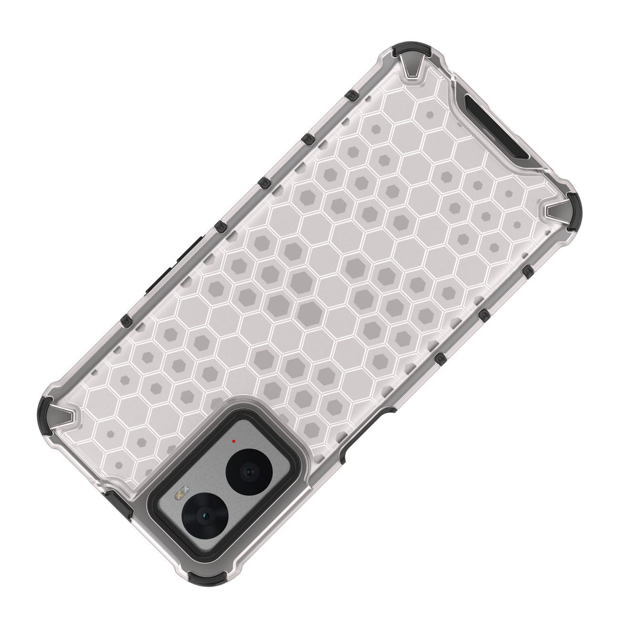 Honeycomb case pansret cover med gel ramme Oppo A76 / Oppo A36 / Realme 9i gennemsigtig
