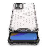 Honeycomb case pansret cover med gel ramme Oppo A76 / Oppo A36 / Realme 9i gennemsigtig