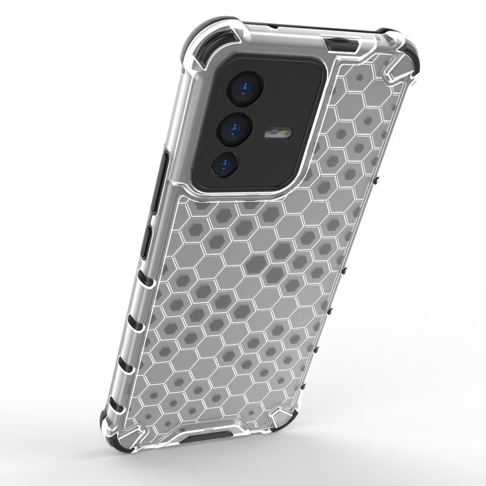 Honeycomb case pansret cover med en gel ramme Vivo V23 5G sort