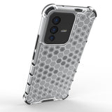 Honeycomb case pansret cover med en gel ramme Vivo V23 5G sort