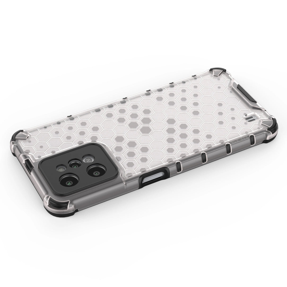 Honeycomb case pansret cover med en gel ramme Realme C31 gennemsigtig
