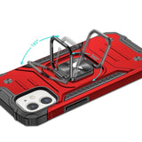 Wozinsky Ring Armor case til iPhone 14 Plus pansret cover magnetisk holder ring rød