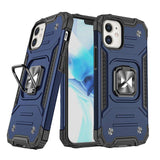 Wozinsky Ring Armor case til iPhone 14 Plus pansret cover magnetisk holder ring blå