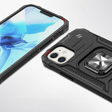 Wozinsky Ring Armor iPhone 14 Plus Hybrid Armored Case + Magnetisk Holder Sort