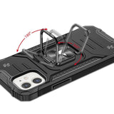 Wozinsky Ring Armor iPhone 14 Plus Hybrid Armored Case + Magnetisk Holder Sort
