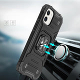 Wozinsky Ring Armor iPhone 14 Plus Hybrid Armored Case + Magnetisk Holder Sort
