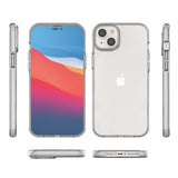 Spring Case for iPhone 14 Plus silikonhylster med lyserød ramme