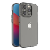 Spring Case til iPhone 14 Pro silikonhylster med en sort ramme